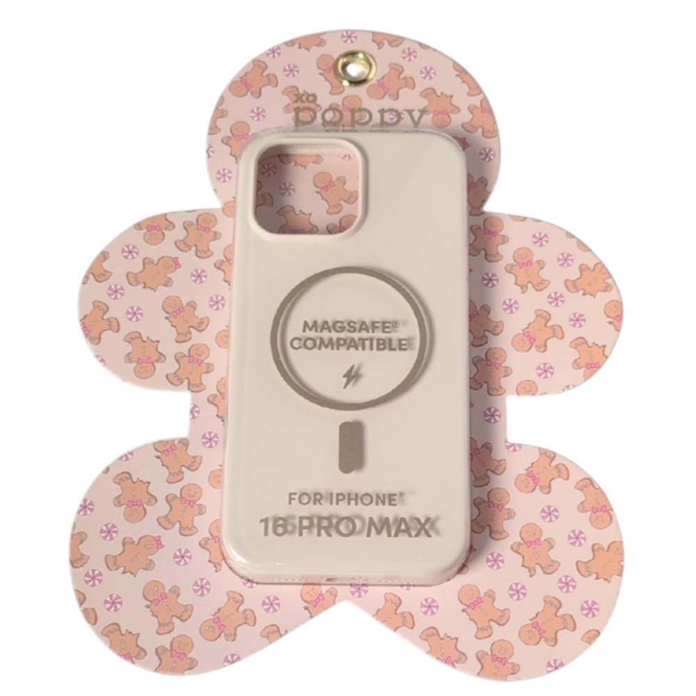 XO Poppy Cream Colored iPhone 16 Pro Max Case